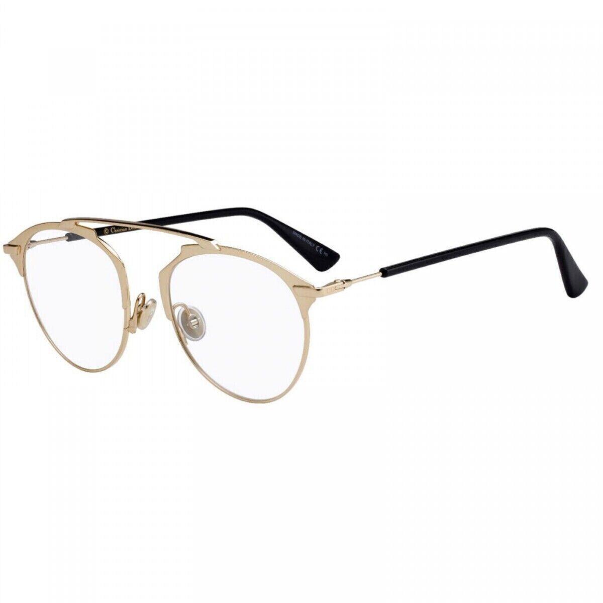 Christian Dior Sorealo J5G Oval Gold Eyeglasses
