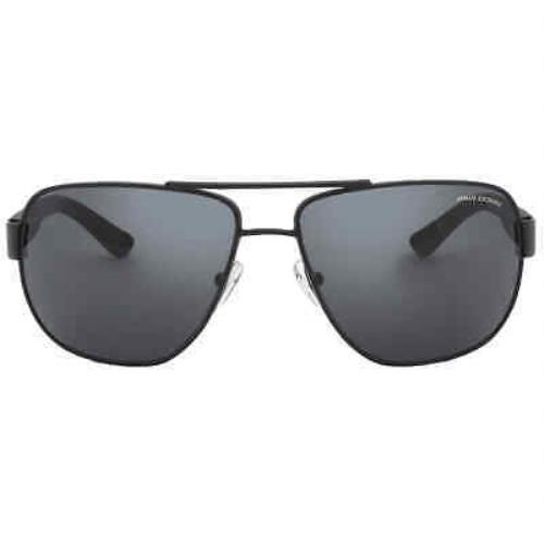 Armani Exchange Grey Pilot Men`s Sunglasses AX2012S 606387 62 AX2012S 606387 62