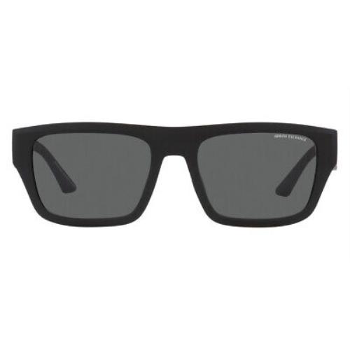 Armani Exchange AX4124SU Sunglasses Matte Black Dark Gray 56