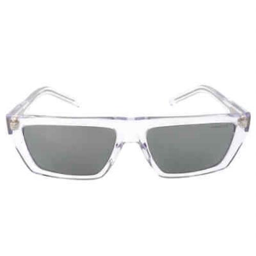 Arnette Grey Mirror Silver Rectangular Men`s Sunglasses AN4281 11996G 56