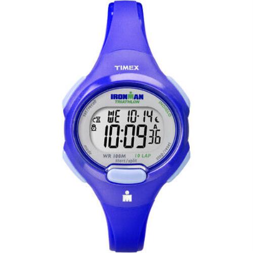 Timex T5K784 Ironman Reg Traditional 10-lap Mid-size Watch - Blue