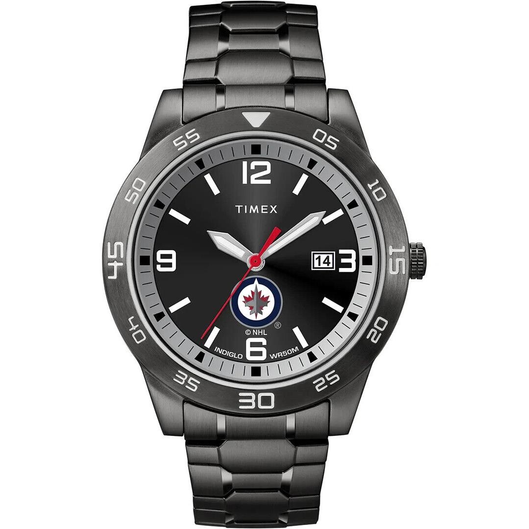 Timex Men`s Acclaim Winnipeg Jets Analog Watch Timepiece Active Sports