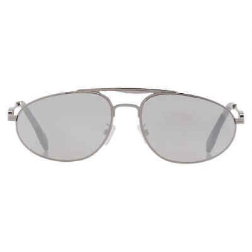 Fendi Smoke Mirror Pilot Men`s Sunglasses FE40072U 14C 57 FE40072U 14C 57