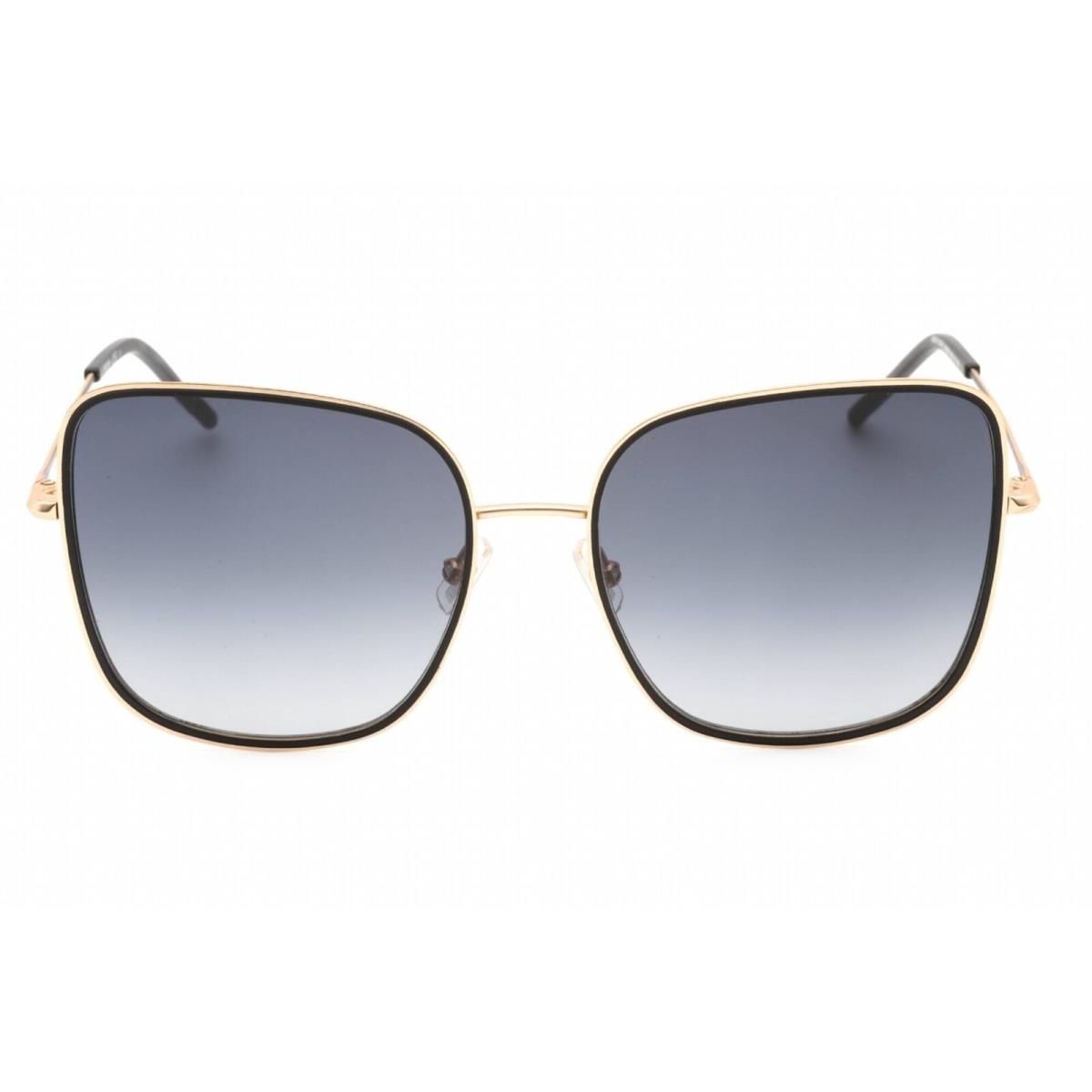 Hugo Boss Women`s Sunglasses Full Rim Black Gold Steel Frame Boss 1280/S 02M2 9O