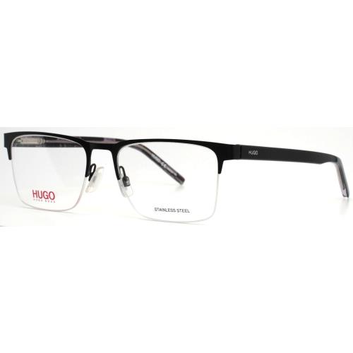 Hugo Boss HG1076 003 Matte Black Mens Rectangle Eyeglasses 56-19-145 B:39