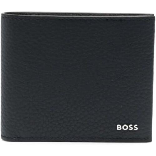 Hugo Boss Men Bifold Wallet Highway 6 Bonded Leather Logo Black OS