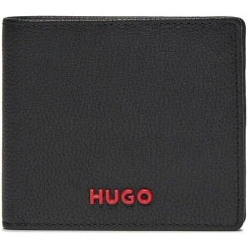 Hugo Boss Men Bifold Subway Wallet 3.0 Eight Slot Grain Leather Black OS