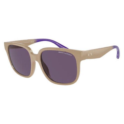 Armani Exchange AX4136SU Sunglasses Shiny Tundra/tundra Gradient Violet / Violet