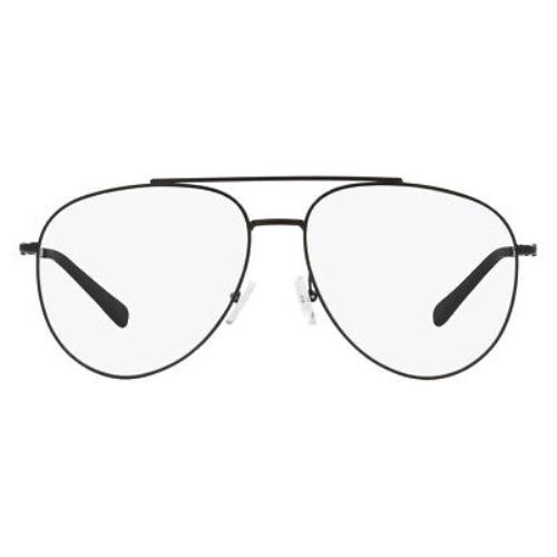 Armani Exchange AX1055 Eyeglasses Men Matte Black Aviator 58mm