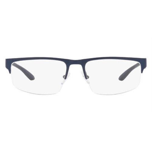 Armani Exchange AX1054 Eyeglasses Men Matte Blue Rectangle 55mm