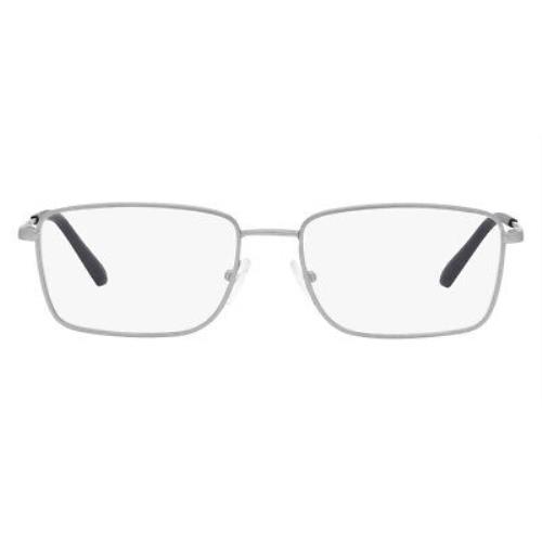 Armani Exchange AX1057 Eyeglasses Matte Silver Rectangle 56mm