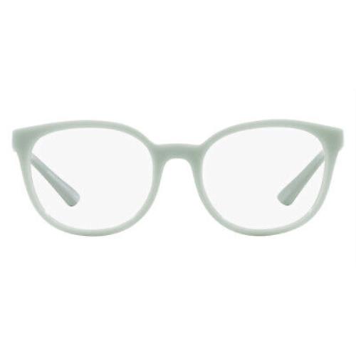 Armani Exchange AX3104 Eyeglasses Shiny Opaline Azure Shiny Rose Gold 53mm