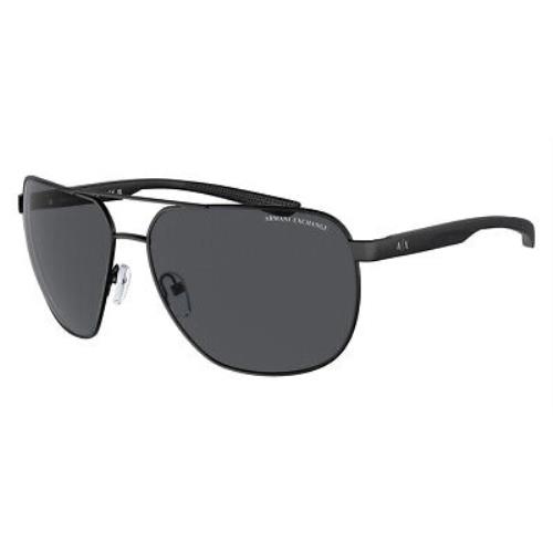 Armani Exchange AX2047S Sunglasses Matte Black / Dark Gray