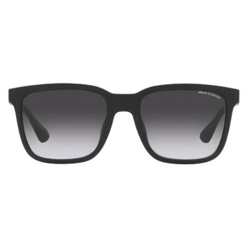Armani Exchange 0AX4112SU Sunglasses Men Black Rectangle 55mm