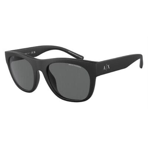 Armani Exchange AX4128SU Sunglasses Matte Black / Dark Gray