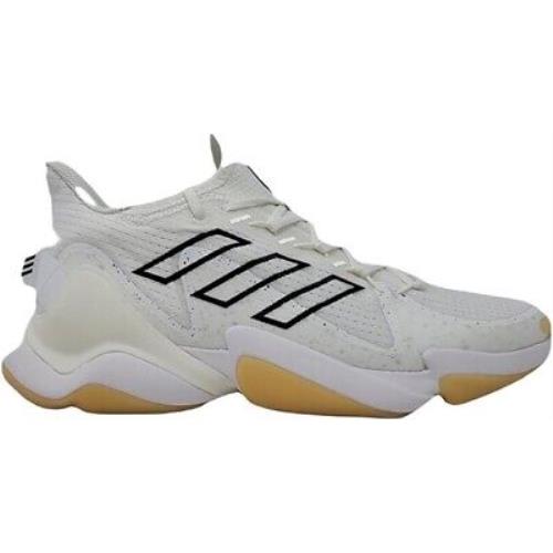 Adidas Men`s Mahomes 1 Impact Flx Shoes White Black 11