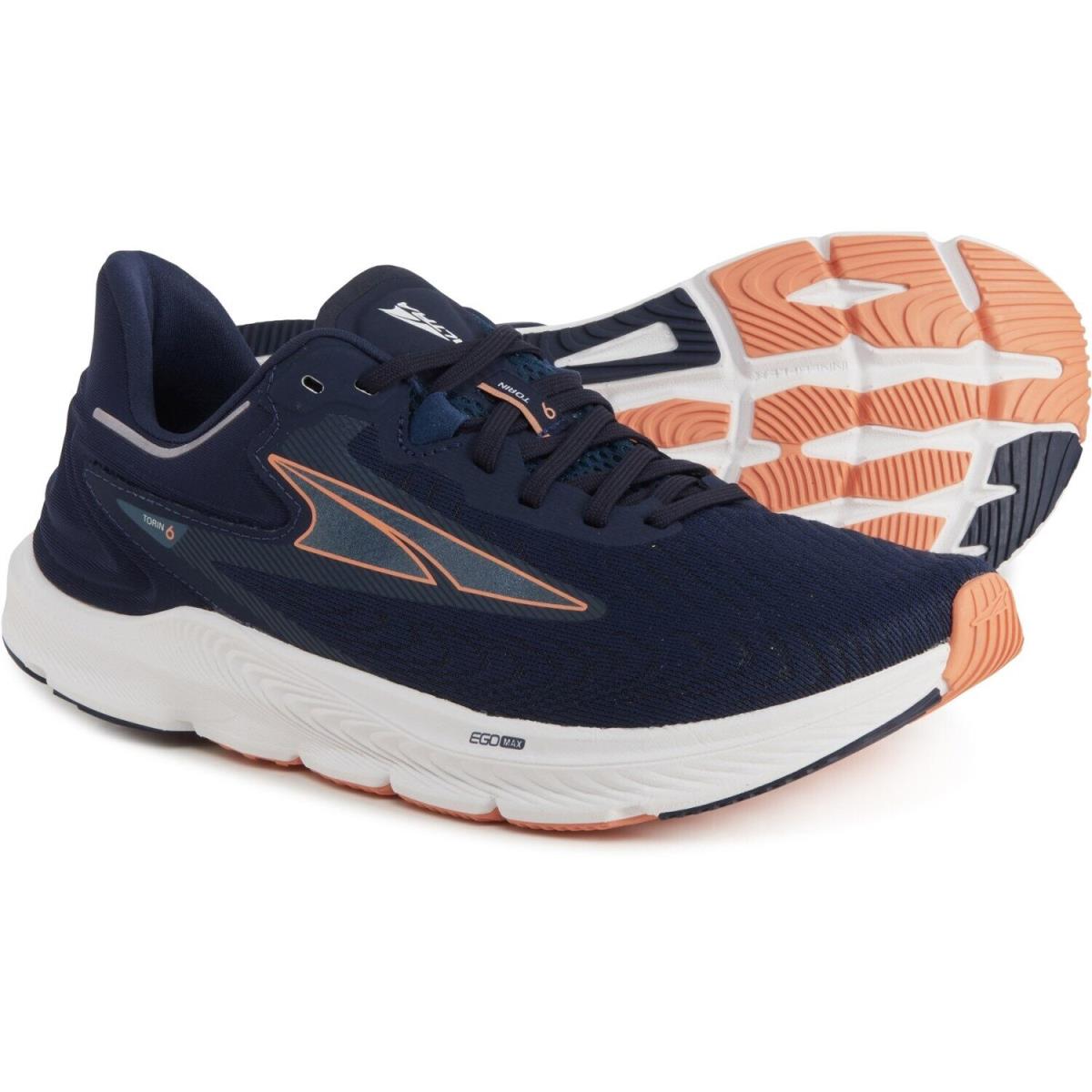 Altra Torin 6 Running Shoes Women`s Size 8.5 B Navy/coral AL0A7R78447 - Navy/Coral