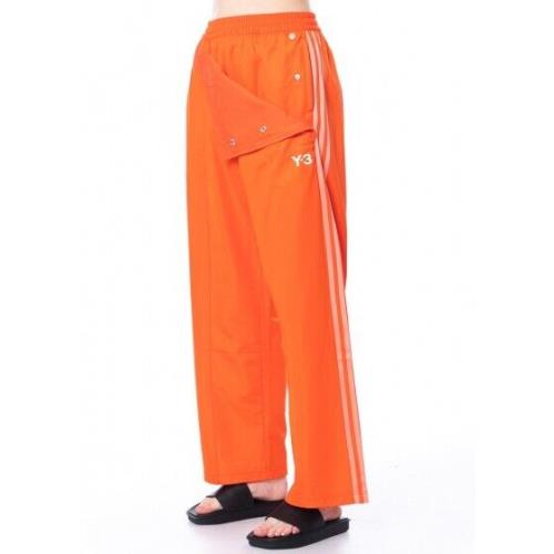 Adidas Y-3 Firebird Wide Leg Track Pants IA1425 Womens Size XS Orange