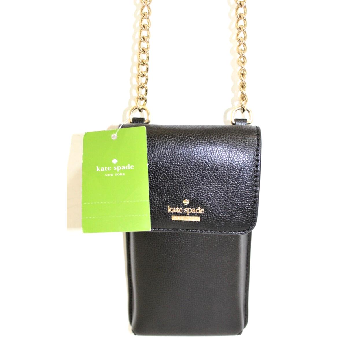 Kate Spade North South Black Pebbled Crossbody Bag