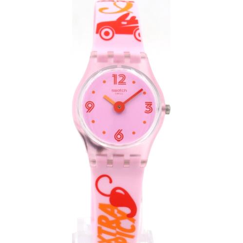 Swiss Swatch Monthly Drops Chillipassion Silicone Petite Watch 25mm LP164