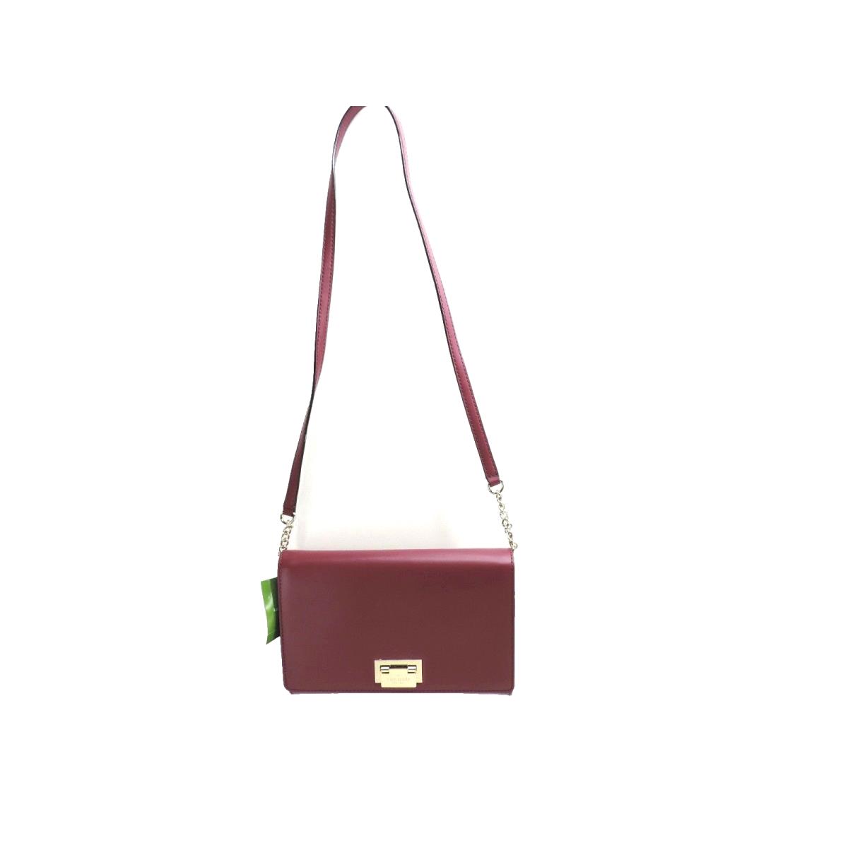 Kate Spade New York Harwood Place Fiona Shoulder Bag Handbag Red Plum New