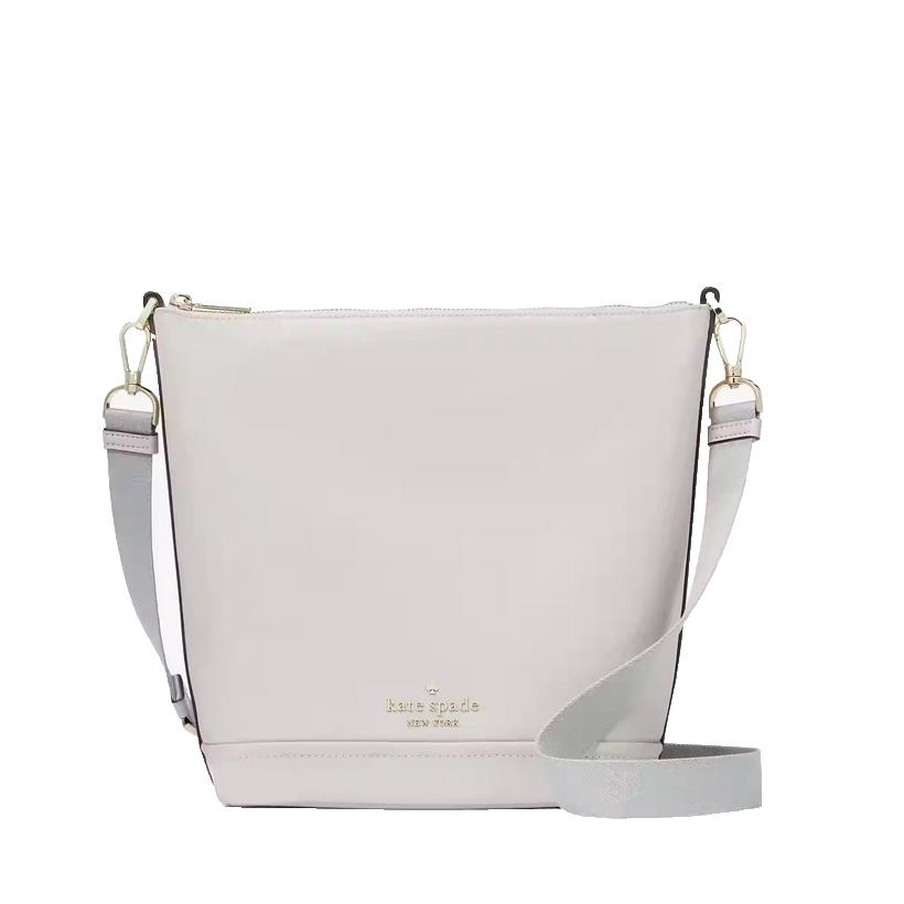 Kate Spade Chelsea Duffle Nylon Crossbody In Platinum Grey