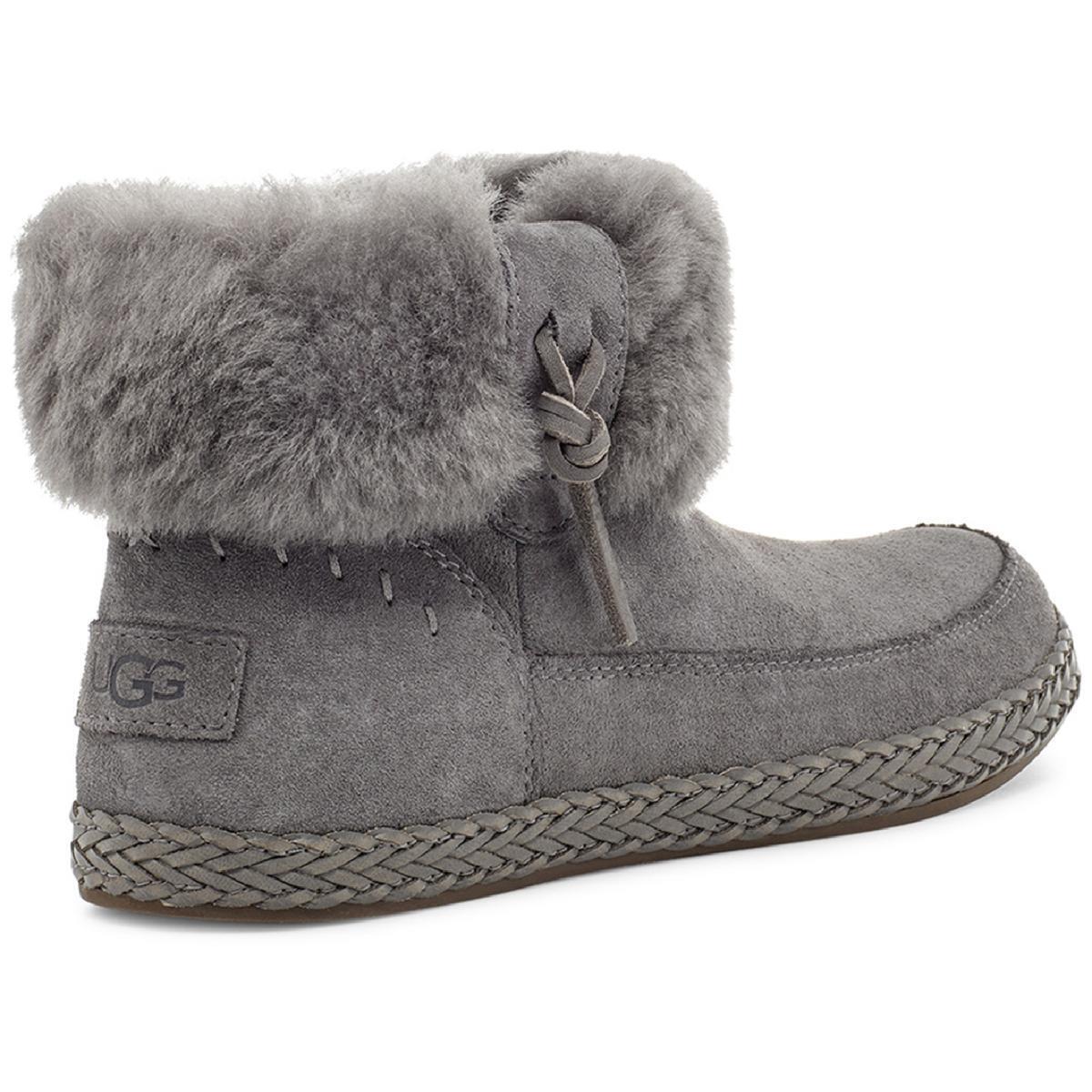 Ugg Womens Elowen Suede Shearling Ankle Winter Boots Shoes Bhfo 4460