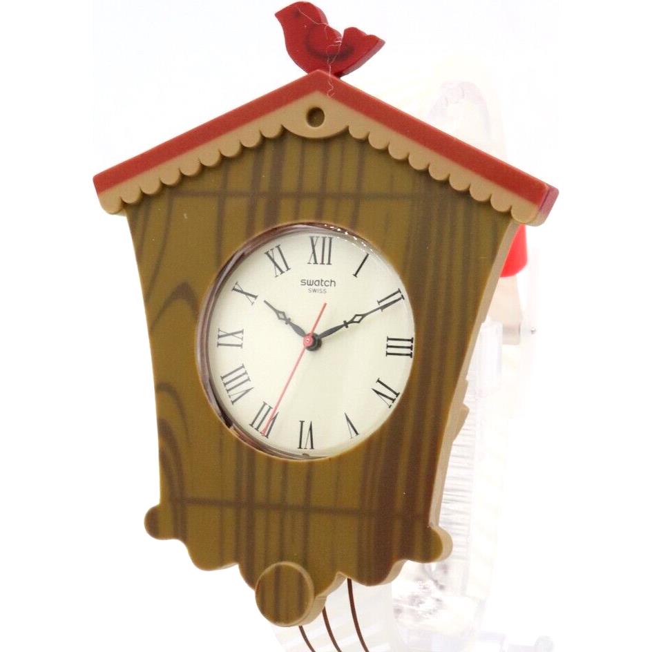 Swiss Swatch Uhrly Cuckoo For Cuckoo Clocks Silicone Watch GC116