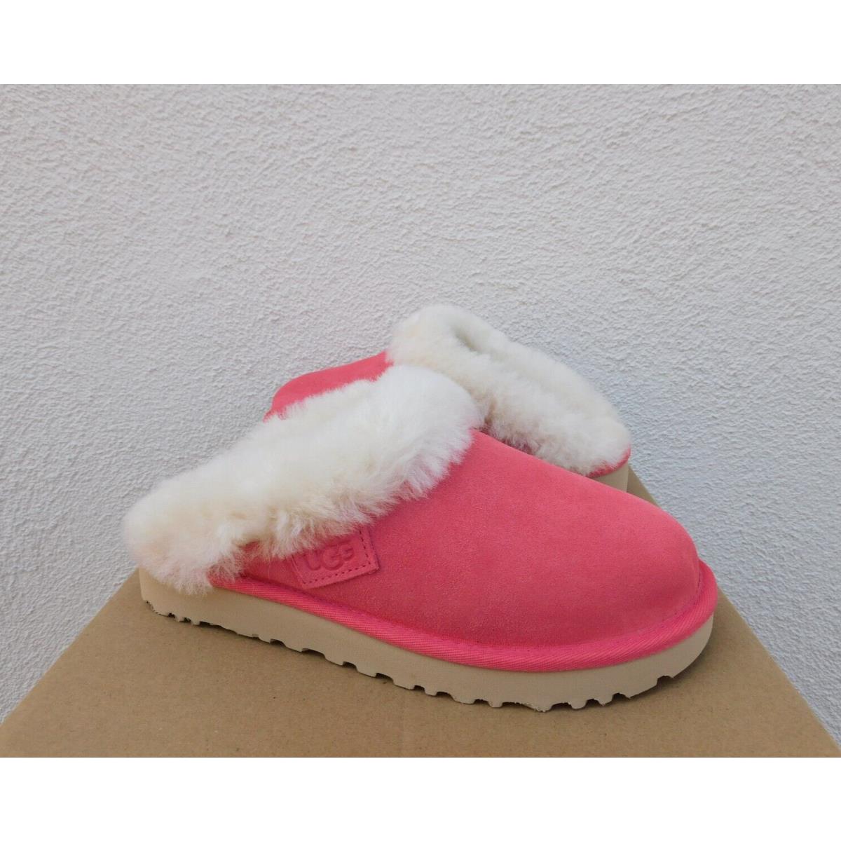 Ugg Cluggette Strawberry Suede/ Sheepskin Cuff Slippers Women US 6/ Eur 37