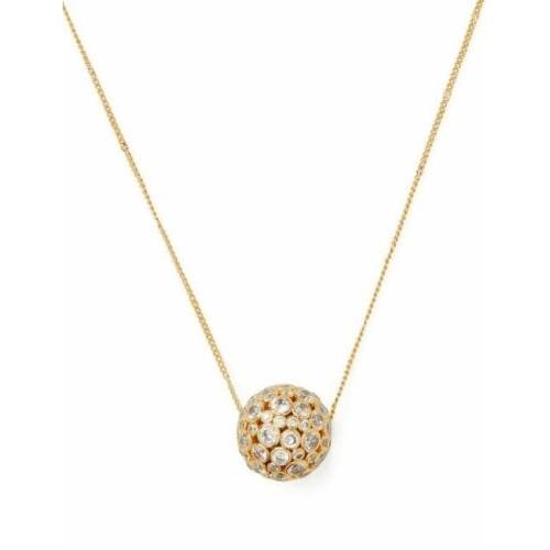Kate Spade 18k Gold-plated On The Dot Pav Sphere Pendant Necklace