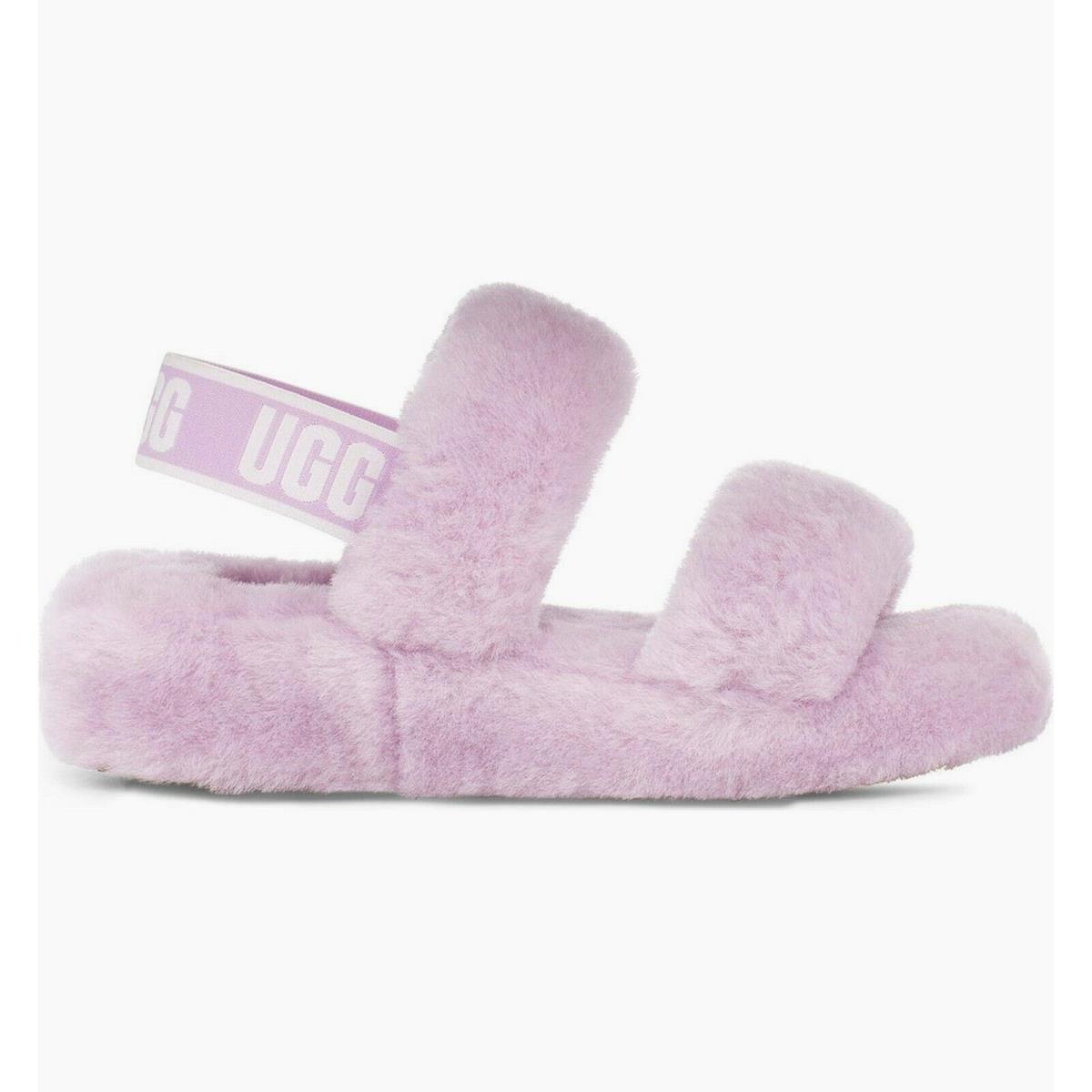 Ugg Oh Yeah Sheepskin Slides Color: California Aster US 6