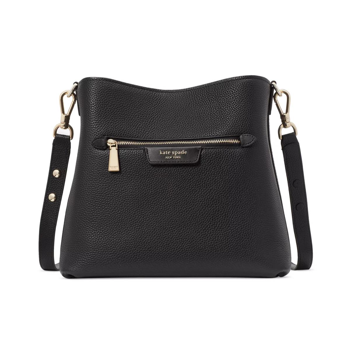 Kate Spade Hudson Pebbled Leather Small Shoulder Bag Black