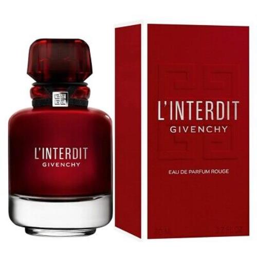 L` Interdit Rouge Givenchy 2.7 oz / 80 ml Eau de Parfum Women Perfume Spray