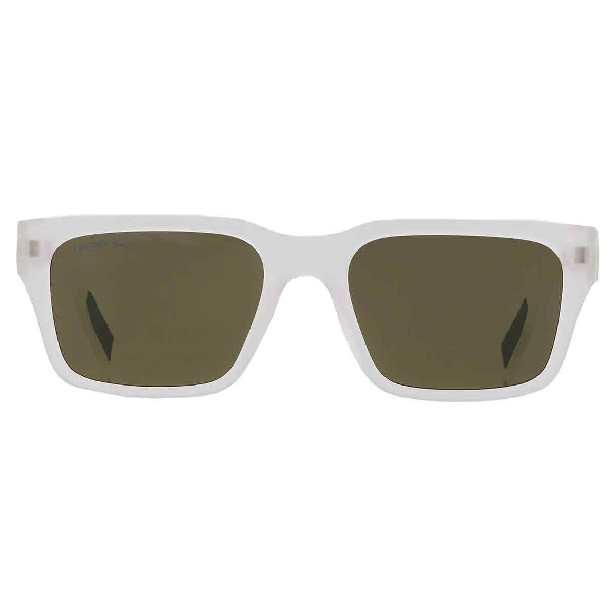 Lacoste Dark Grey Square Men`s Sunglasses L6004S 970 55 L6004S 970 55