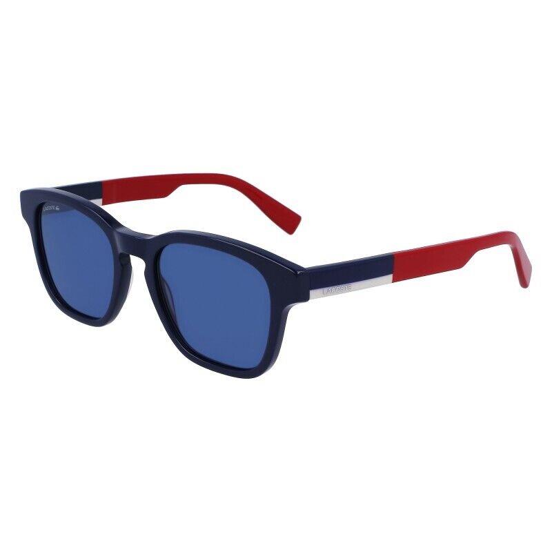 Lacoste Men`s Gradient Square 52mm Sunglasses Blue Navy Red L986S