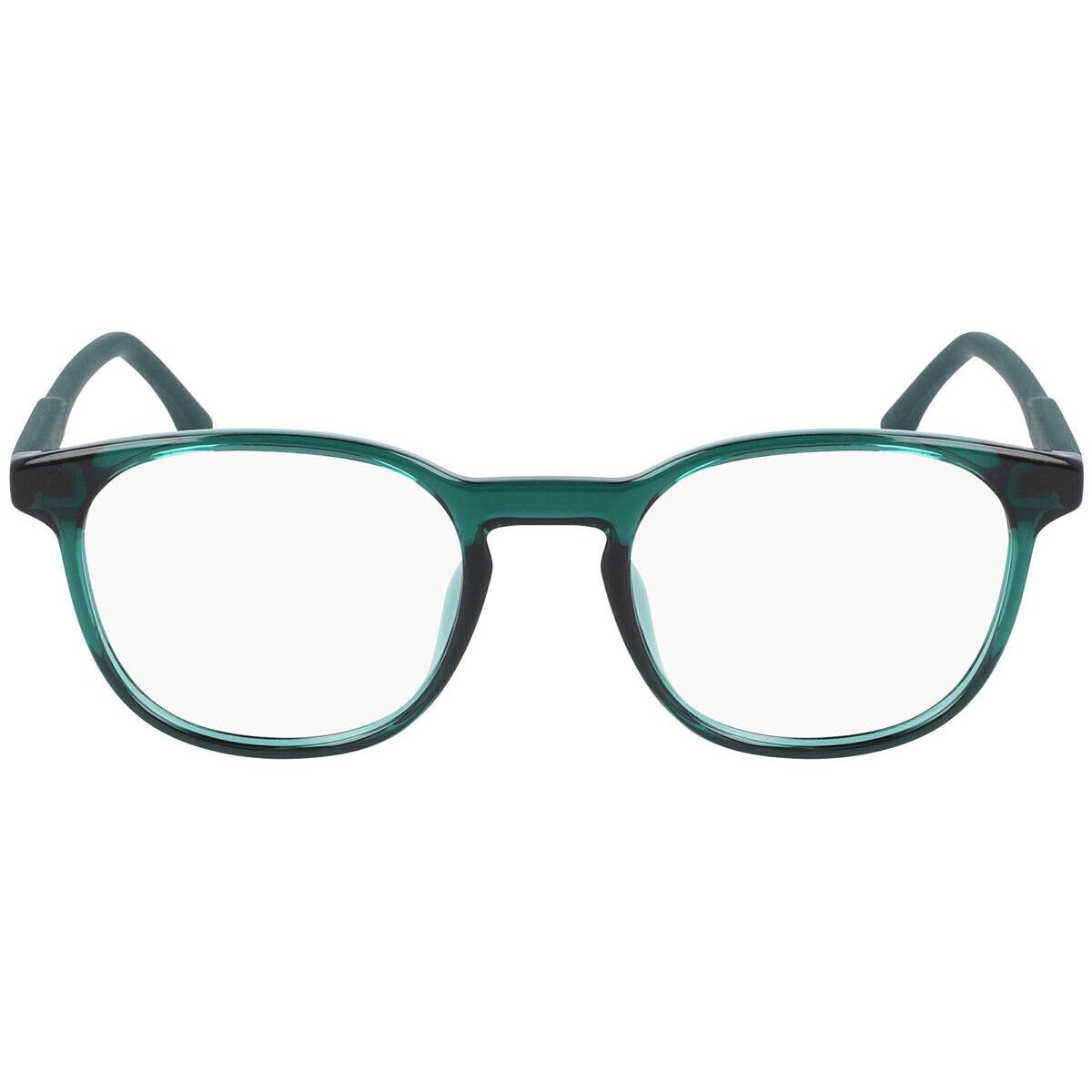 Lacoste L3632 Eyeglasses Kids Shiny Green Round 47mm