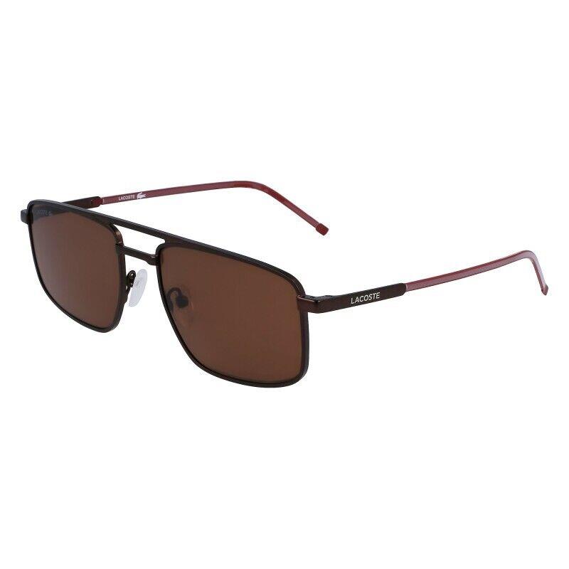 Lacoste Men`s Aviator 56mm Sunglasses Matte Brown L255S