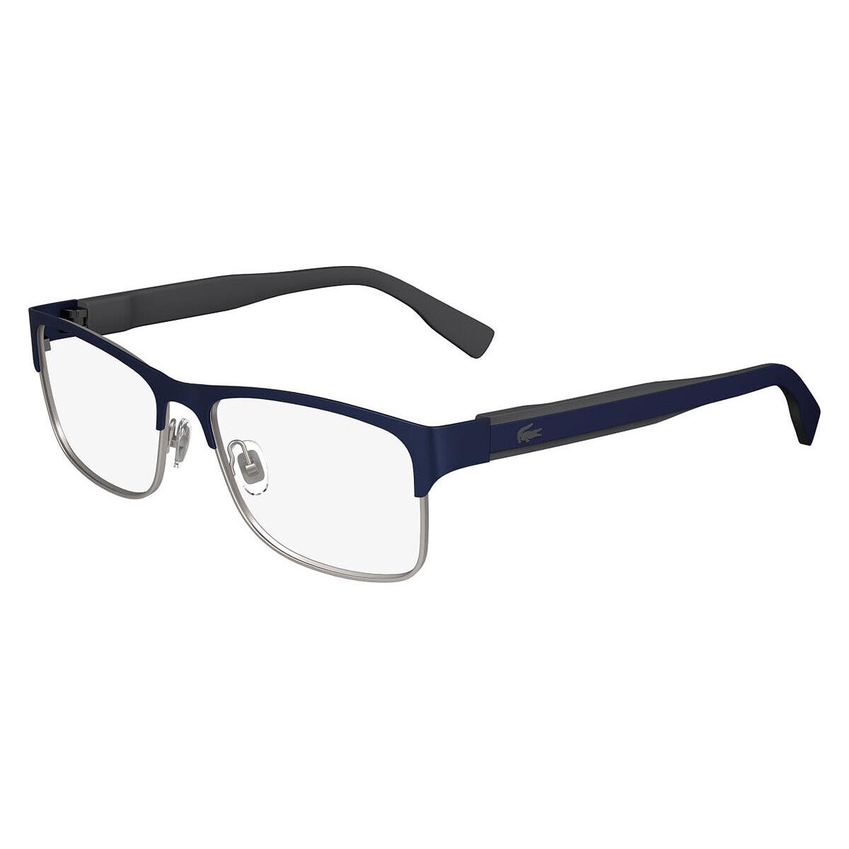 Lacoste Lac Eyeglasses Men Matte Blue 424 57mm