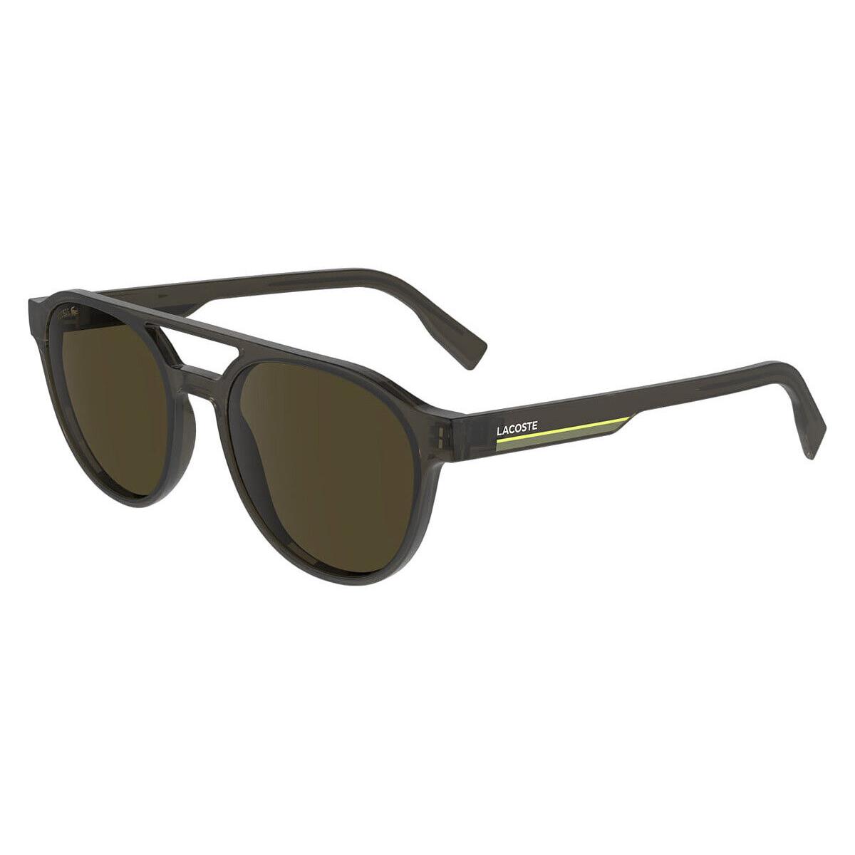 Lacoste Lac Sunglasses Men Transparent Gray 53mm