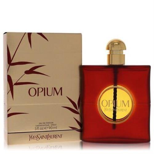 Opium By Yves Saint Laurent Eau De Parfum Spray Packaging 3 Oz