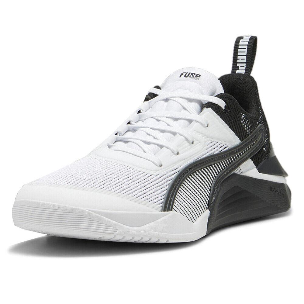 Puma Fuse 3.0 Training Womens Black White Sneakers Athletic Shoes 37955901 - Black, White