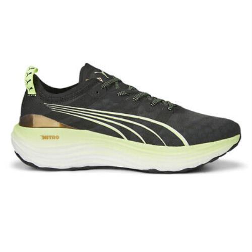 Puma Foreverrun Nitro Running Mens Black Sneakers Athletic Shoes 37775707 - Black