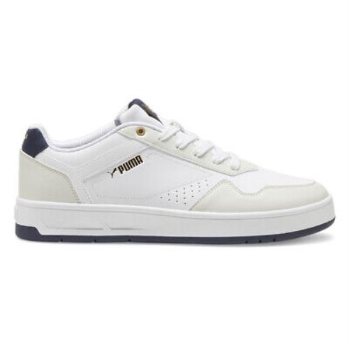 Puma Court Classic Lace Up Mens White Sneakers Casual Shoes 39501805