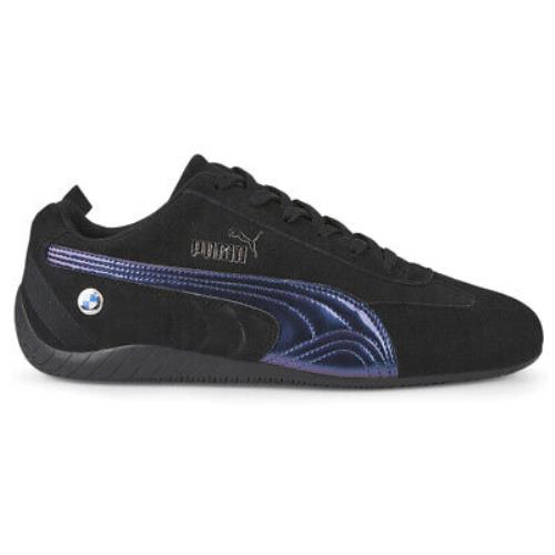 Puma Bmw Mms Metal Energy Speedcat Lace Up Mens Black Sneakers Casual Shoes 307 - Black