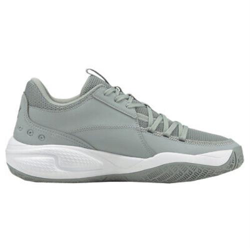 Puma Court Rider Team Basketball Mens Grey Sneakers Athletic Shoes 195660-05 - Grey
