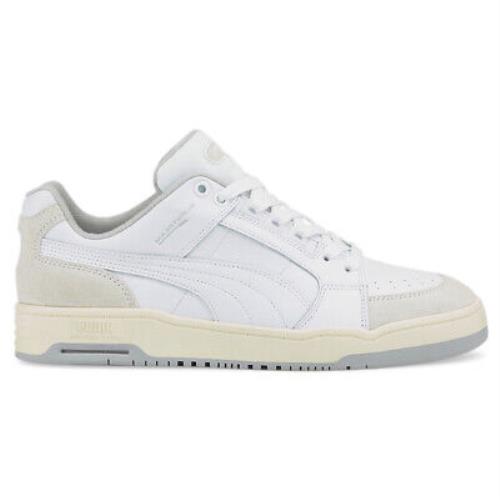 Puma Slipstream Lo Retro Lace Up Mens White Sneakers Casual Shoes 38469201 - White