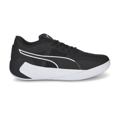 Puma Fusion Nitro Team Basketball Mens Black Sneakers Athletic Shoes 37703510 - Black