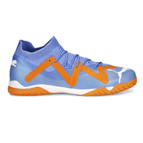 Puma Future Match Indoor Training Soccer Mens Blue Orange Sneakers Athletic Sho