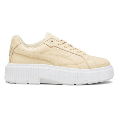 Puma Dinara Luxe Sport Lace Up Womens Beige Sneakers Casual Shoes 39252101