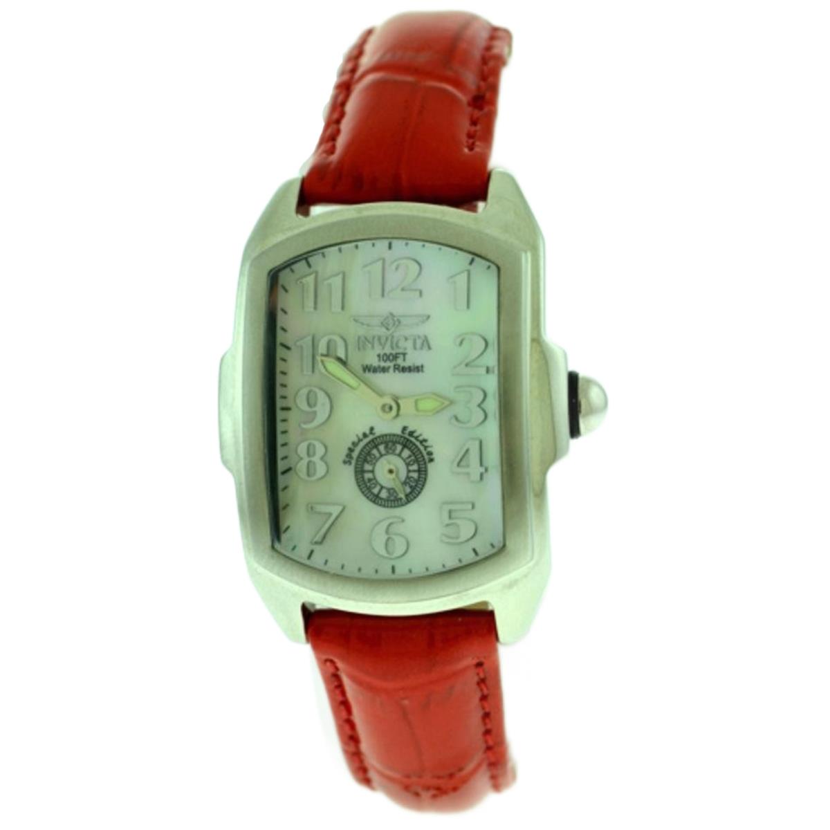 Invicta Baby Lupah Special Edition Red and Brown Leather Strap Womens Watch Set